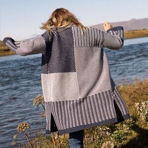 NWT Madewell 100% Merino Wool Collage Cardigan | Sz M